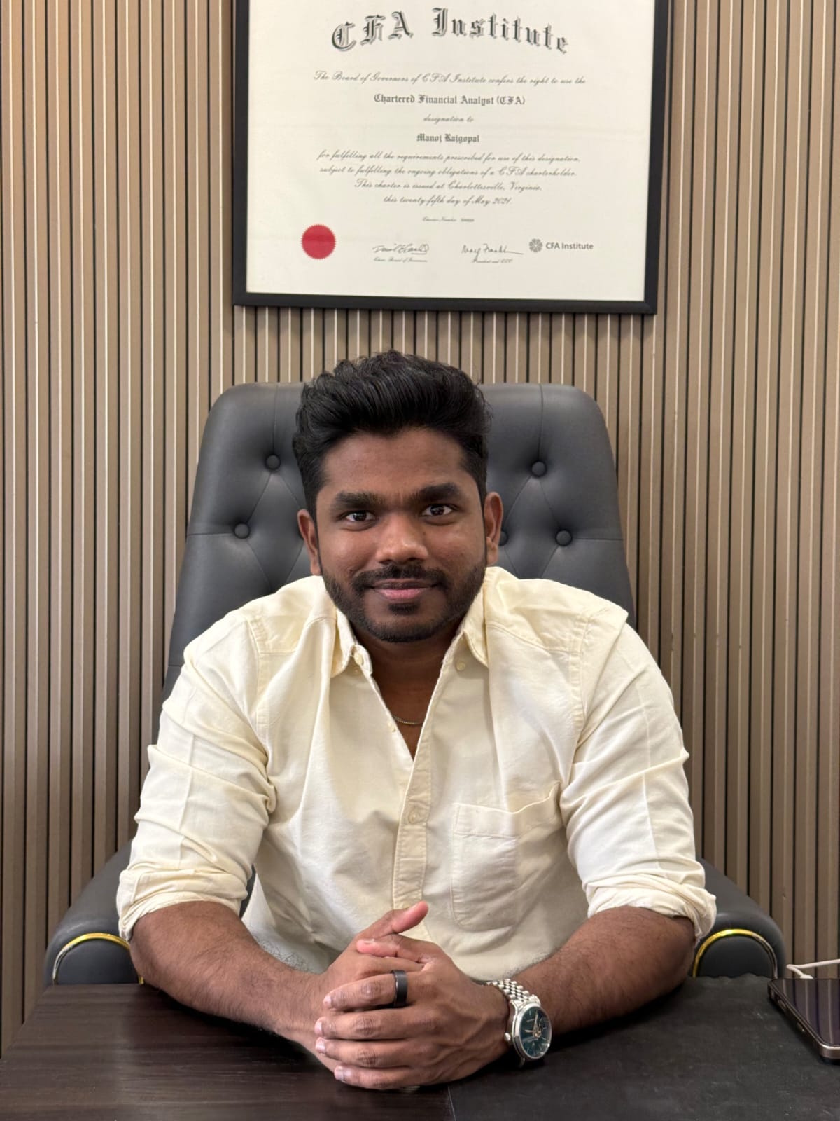 Manoj Rajgopal, CFA — Founder & Lead Instructor at Fin-Envision Learning